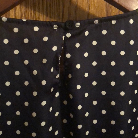 Jones New York 20W navy and white polka dot blouse - Picture 4 of 4